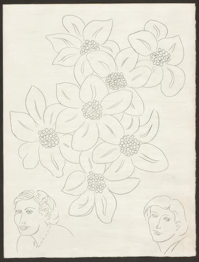 Las Flores, lámina seis de Poesies de Mallarmé de Henri Matisse