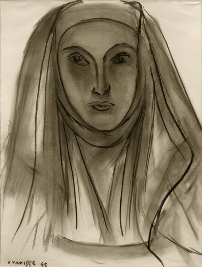 La Monja (Estudio para Letras Portuguesas) de Henri Matisse