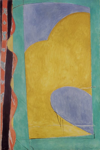 El telón amarillo, c.1915 (óleo sobre lienzo) de Henri Matisse
