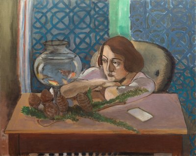 Mujer ante un acuario de Henri Matisse