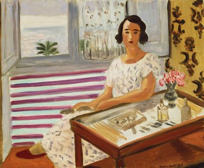 Mujer sentada en su tocador de Henri Matisse