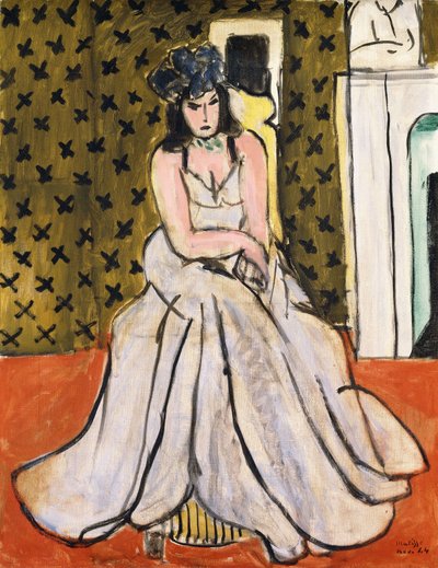 Mujer con sombrero azul de Henri Matisse