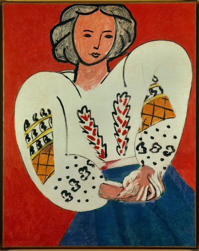 la blouse roumaine 1940 (óleo sobre lienzo) de Henri Matisse