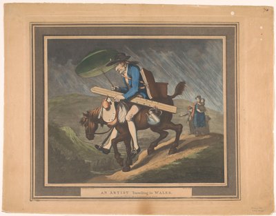 Artista viajando por Gales Un artista que viaja por Gales (título sobre el objeto) de Henri Merke