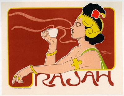Póster de Café Rajah, 1897 de Henri Meunier