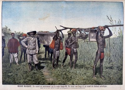 Un convoy en la misión Marchand en 1898, 1899 de Henri Meyer