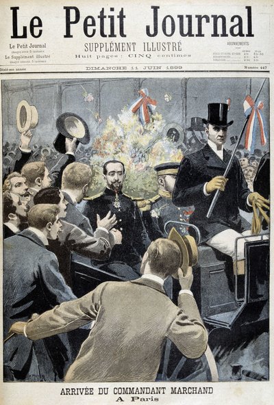 Llegada del Comandante Marchand a París - en "Le Petite Journal" del 11/06/1899 de Henri Meyer