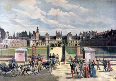 Llegada del presidente de la República, Château de Fontainebleau, 1892 de Henri Meyer