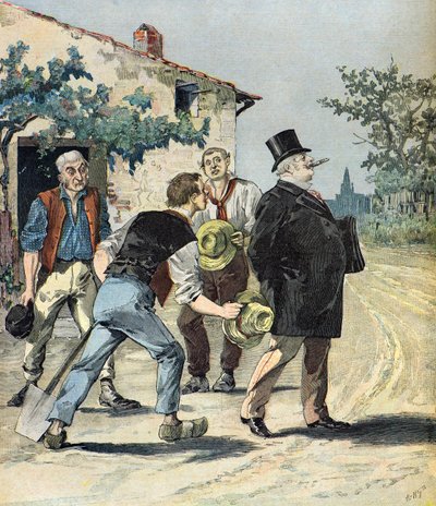 Caricatura de los candidatos de Henri Meyer