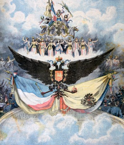 Celebraciones en la Ópera de París en honor de la Alianza Dual Franco-Rusa, 1893 de Henri Meyer