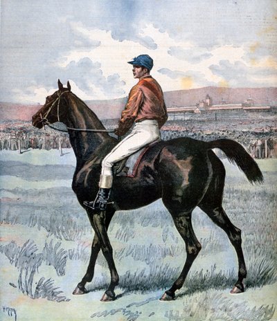 Clamart, ganador del Gran Premio de París, propiedad de Edmond Blanc, 1892 de Henri Meyer