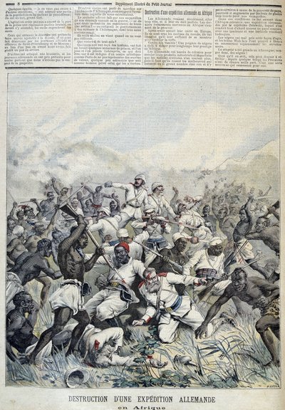 Destrucción de una expedición alemana a África - en “Le Petit Journal” del 03/10/1891 de Henri Meyer