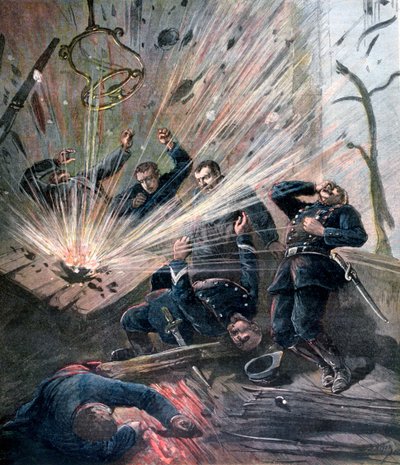 Explosión en la comisaría de la Rue des Bons-Enfants, París, 1892 de Henri Meyer