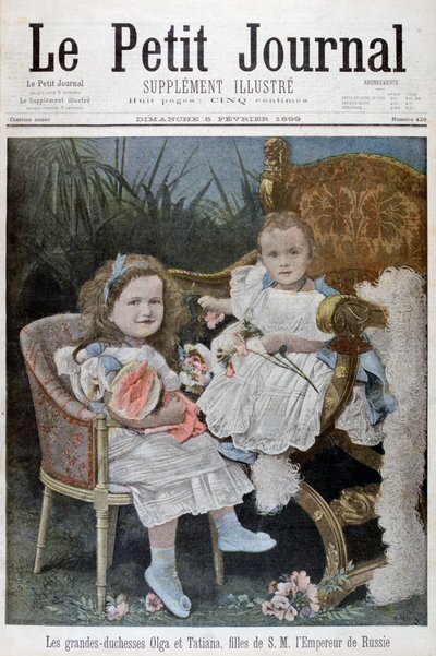 Grandes Duquesas Olga y Tatiana de Rusia, 1899 de Henri Meyer