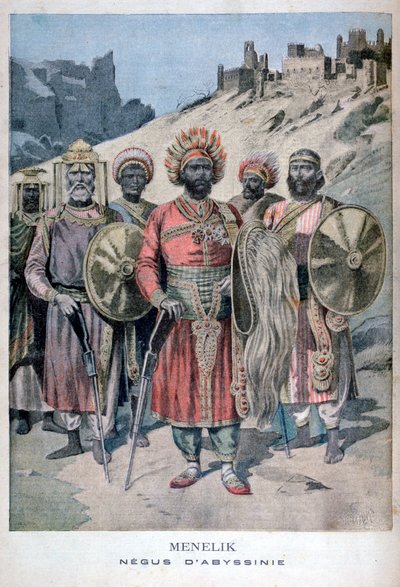 Menelik II de Abisinia, 1895 de Henri Meyer
