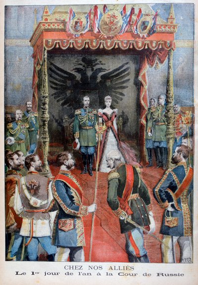 Recepción de Año Nuevo en la corte rusa, 1897 de Henri Meyer