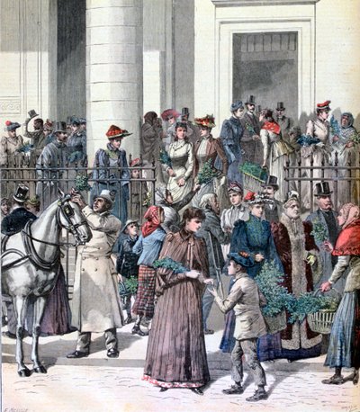 Domingo de Ramos, Semana Santa, París, 1891 de Henri Meyer