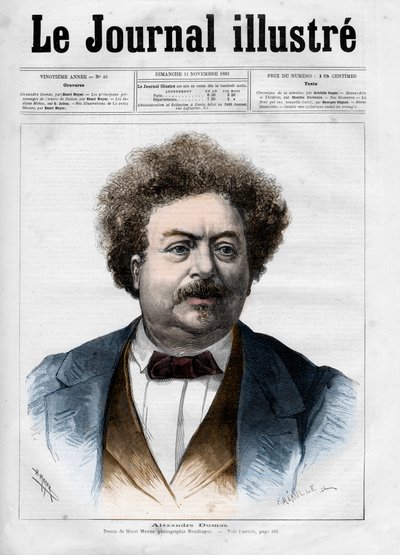 Retrato de Alexandre Dumas padre (1802-1870) Portada de 