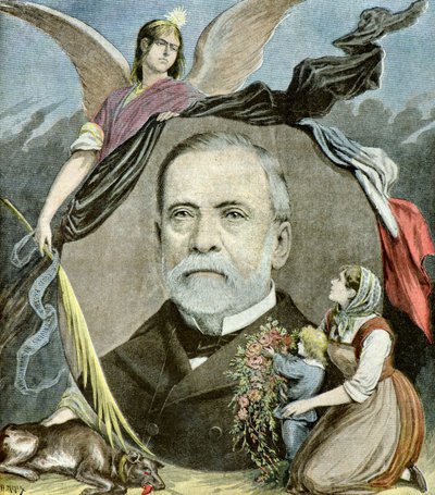 Retrato de Louis Pasteur,1895 (Ilustración) de Henri Meyer
