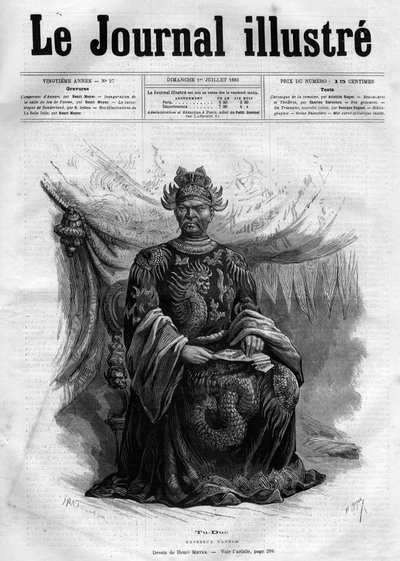 Retrato de Tu-Duc (Tu Duc) (1830-1883) Emperador de Annam (1848-1883) - Portada de 