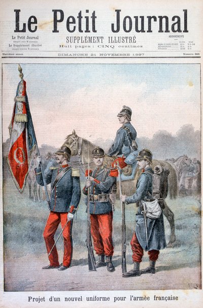Nuevos uniformes propuestos del ejército francés, 1897 de Henri Meyer