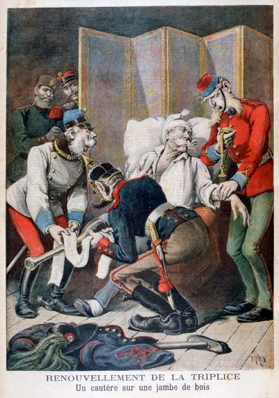 Renovación de la Triple Alianza de Alemania, Austria e Italia, 1896 de Henri Meyer