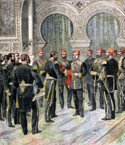 Retorno del Gran Cordón de la Legión de Honor al nuevo Jedive de Egipto, 1892 de Henri Meyer