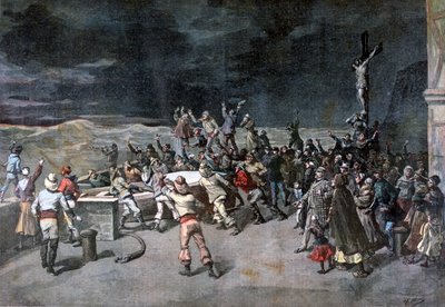 Escena siete, el rescate, de la obra Maître d