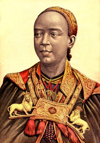 Taytou Betel, emperatriz consorte de Menelik II de Etiopía de Henri Meyer