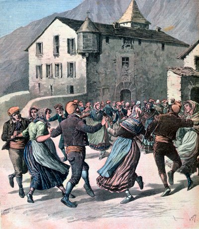 La Farandole, Andorra, 1891 de Henri Meyer