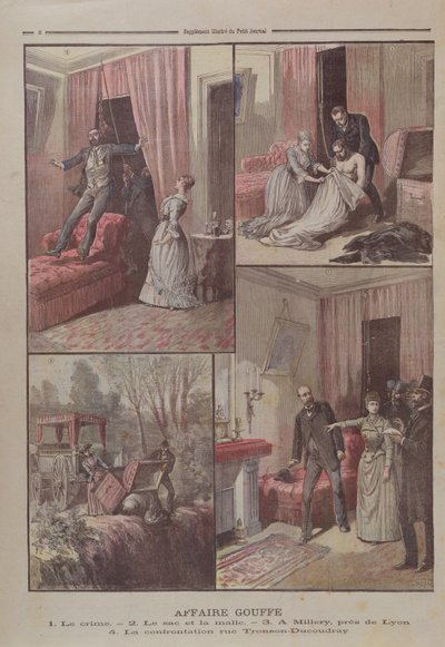 El misterio de Gouffe, ilustraciones de 