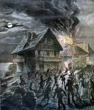 La Revuelta en la Isla de Sercq, 1892 de Henri Meyer