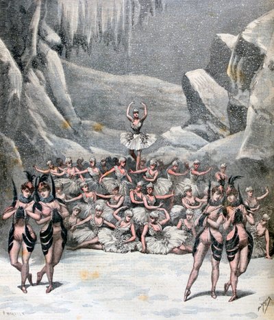 El ballet de la nieve, de la Voyage dans la Lune de Jacques Offenbach, 1892 de Henri Meyer