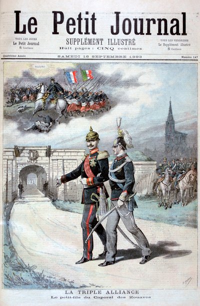 La Triple Alianza, Alemania, Austria-Hungría e Italia, 1894 de Henri Meyer