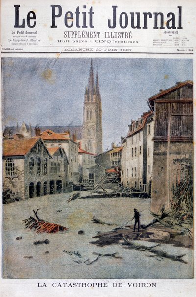 La catástrofe de Voiron, Francia de Henri Meyer