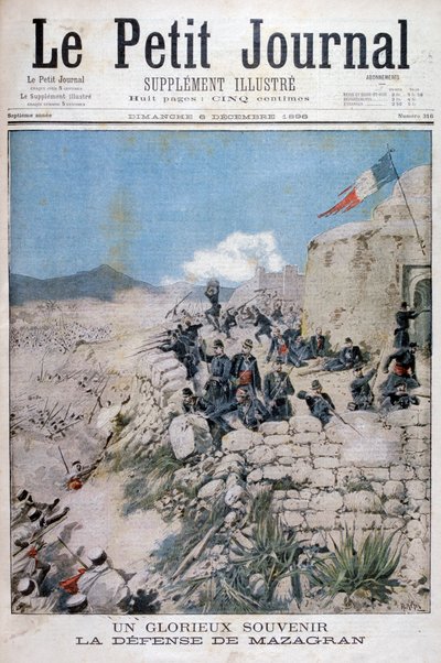 La defensa de Mazagran, Argelia, 1896 de Henri Meyer