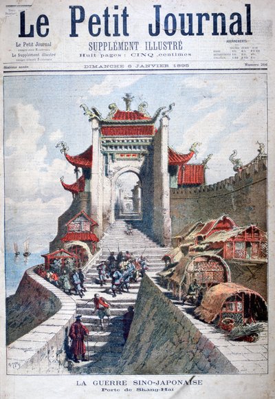 La puerta de Shanghái, China, Guerra Sino-Japonesa, 1895 de Henri Meyer