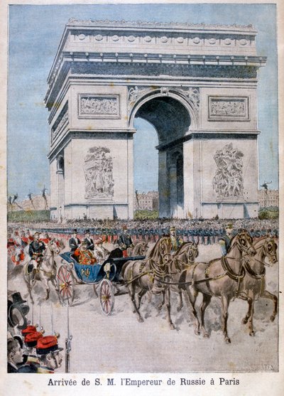 El Zar Nicolás II llega a París, 1896 de Henri Meyer