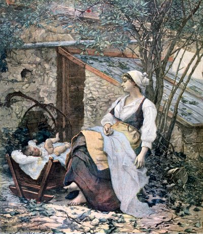 Joven madre, 1891 de Henri Meyer