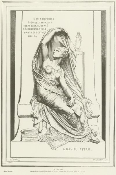 Alegoría del Pensamiento de Henri Michel Antoine Chapu