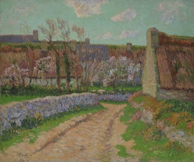 Pueblo en Clohars, 1898 de Henri Moret
