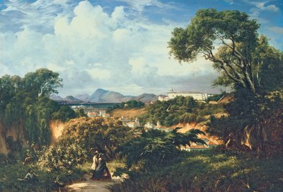 Vista del Convento de Santa Teresa desde las alturas de Paula Matos de Henri Nicolas Vinet
