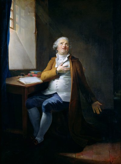 Luis XVI (1754-93) en el Templo, c.1795 de Henri Pierre Danloux