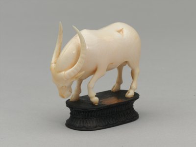 Alfil negro, pieza de ajedrez, India, circa 1820 de Henri Pille