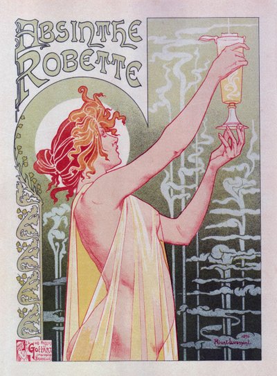 Póster de Absinthe Robette, 1896 de Henri Henri Antoine Théodore Livemont
