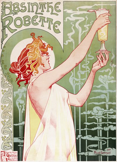 Póster de Absinthe Robette por Privat Livemont de Henri Henri Antoine Théodore Livemont