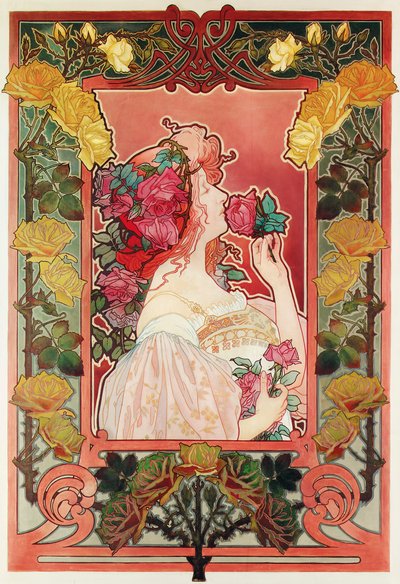 El Aroma de una Rosa, c.1890 de Henri Henri Antoine Théodore Livemont