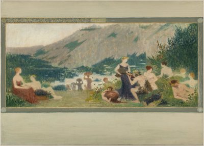 Boceto para el Ayuntamiento de Bagnolet: Otoño de Henri Rachou