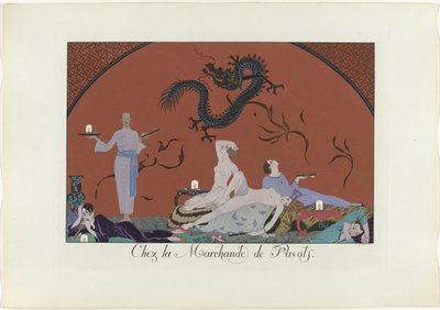 Le Bonheur du Jour o Les Graces à la Mode: Chez la Marchande de Pavots. (título en el objeto)
Le Bonheur du Jour o Les Graces à la Mode (título de la serie) de Henri Reidel