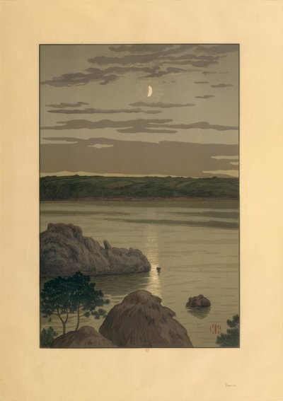 Claro de luna en Landmelus de Henri Rivière